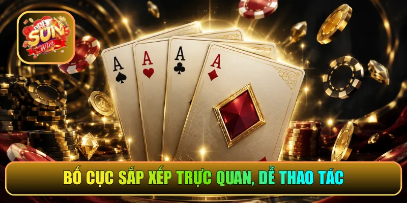 Bố cục sắp xếp trực quan, dễ thao tác